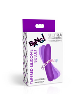 Bang Tapered Flexible Silicone Bullet Vibrator Purple BULLETS